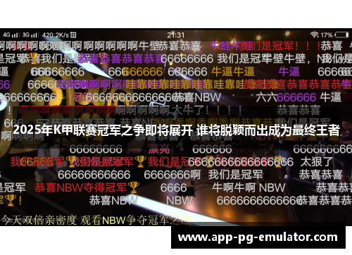 2025年K甲联赛冠军之争即将展开 谁将脱颖而出成为最终王者