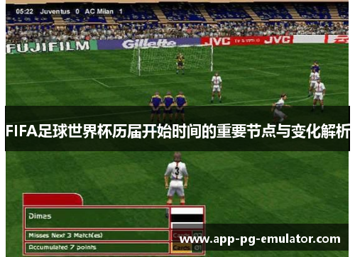 FIFA足球世界杯历届开始时间的重要节点与变化解析