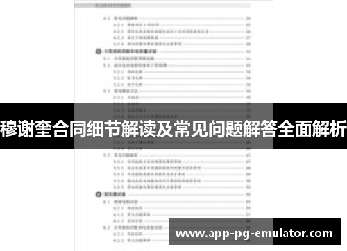 穆谢奎合同细节解读及常见问题解答全面解析