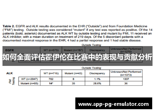如何全面评估霍伊伦在比赛中的表现与贡献分析